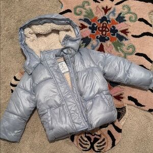 Kids Light Blue Puffer Jacket